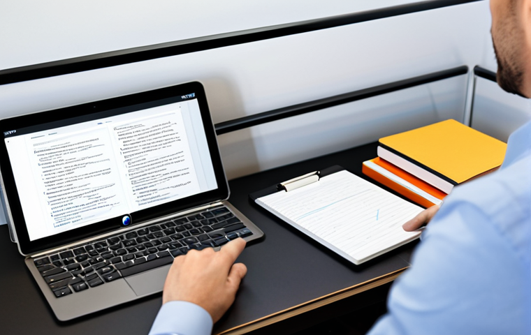 A focused professional individual, fully clothed in a modest business casual attire, diligently engaged in vocabulary expansion within a bright, modern, and organized home office setting. The person is simultaneously interacting with a digital tablet displaying a language learning app, wearing headphones connected to a podcast, and actively writing in a physical notebook where a mind map of interconnected words is visible. Books are neatly stacked on the desk. The scene emphasizes active learning and immersion. safe for work, appropriate content, fully clothed, professional, perfect anatomy, correct proportions, natural pose, well-formed hands, proper finger count, natural body proportions, high-quality photography, sharp focus, professional lighting.