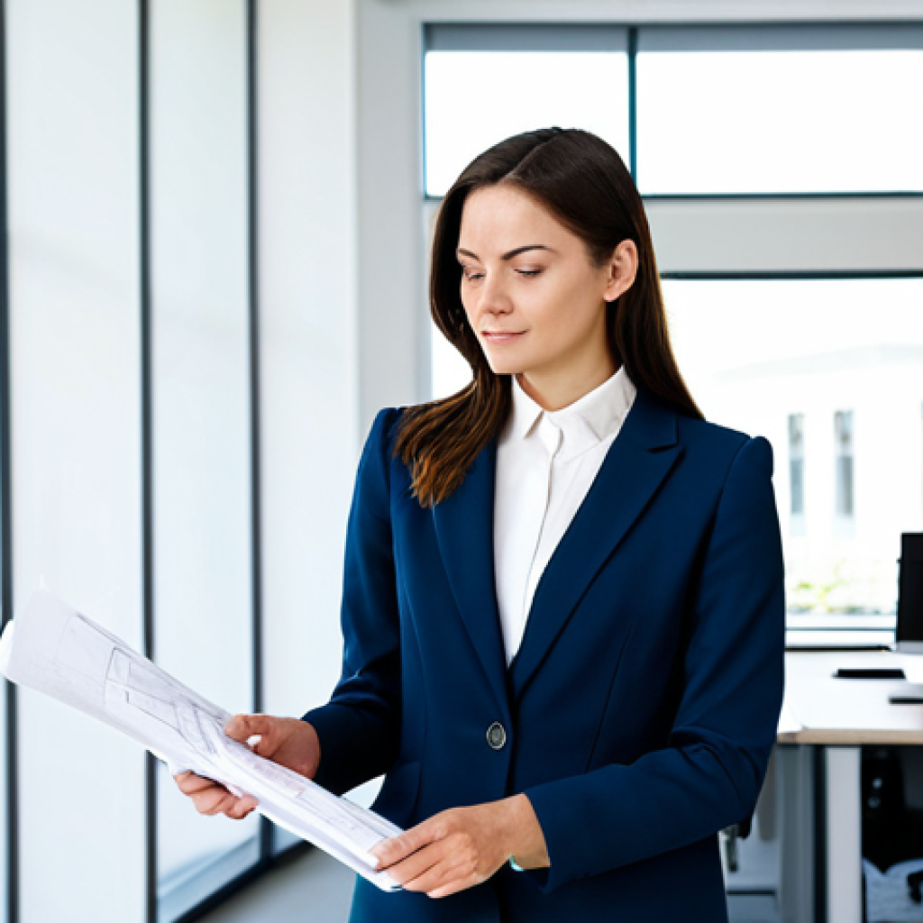 어휘 개발을 위한 주제별 글쓰기 연습 - Architect at Work**

"A female architect in a stylish, fully clothed professional outfit (blazer, dr...