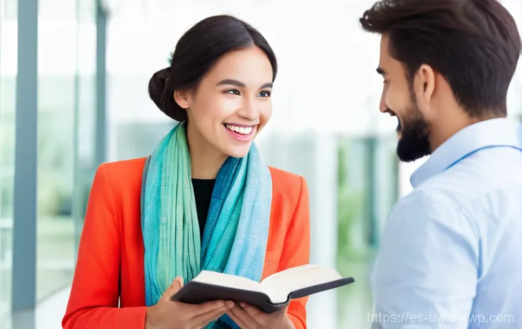 표현력 향상에 도움이 되는 일상 대화 - **Prompt for Active Listening:**
    "A cozy indoor setting, perhaps a warmly lit cafe or a comforta...